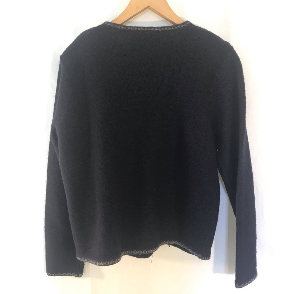 Vintage Karen Scott Pure Wool Cardigan - Picture 4 of 5